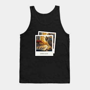 Owl Chess in Paris Tank Top